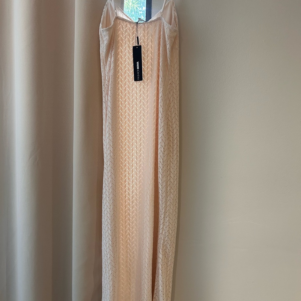 Fashion Nova Cream Maxi Dress